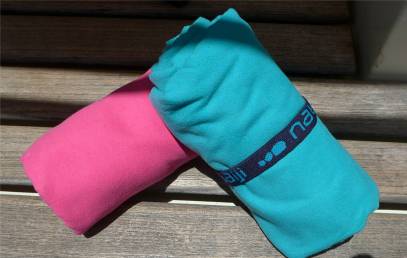 Mikrofaserhandtuecher von Nobbi liebevoll fuers Foto arrangiert