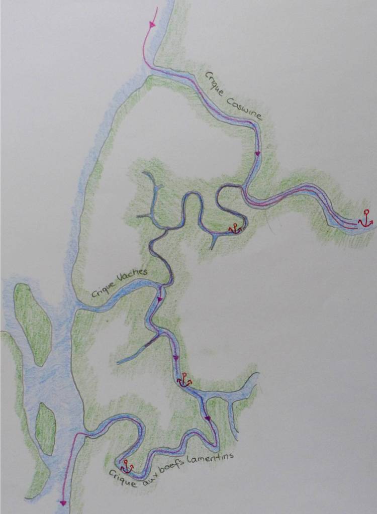 11 Karte Criques am Maroni River