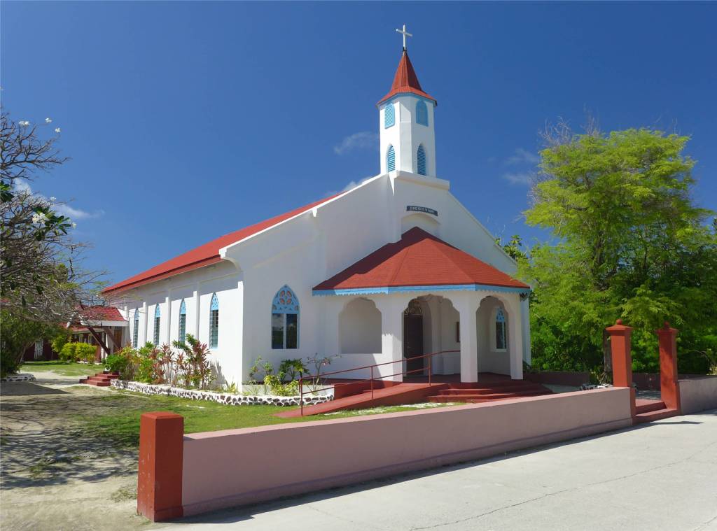 19 Kirche in Rotoava dem Ort auf Fakarava